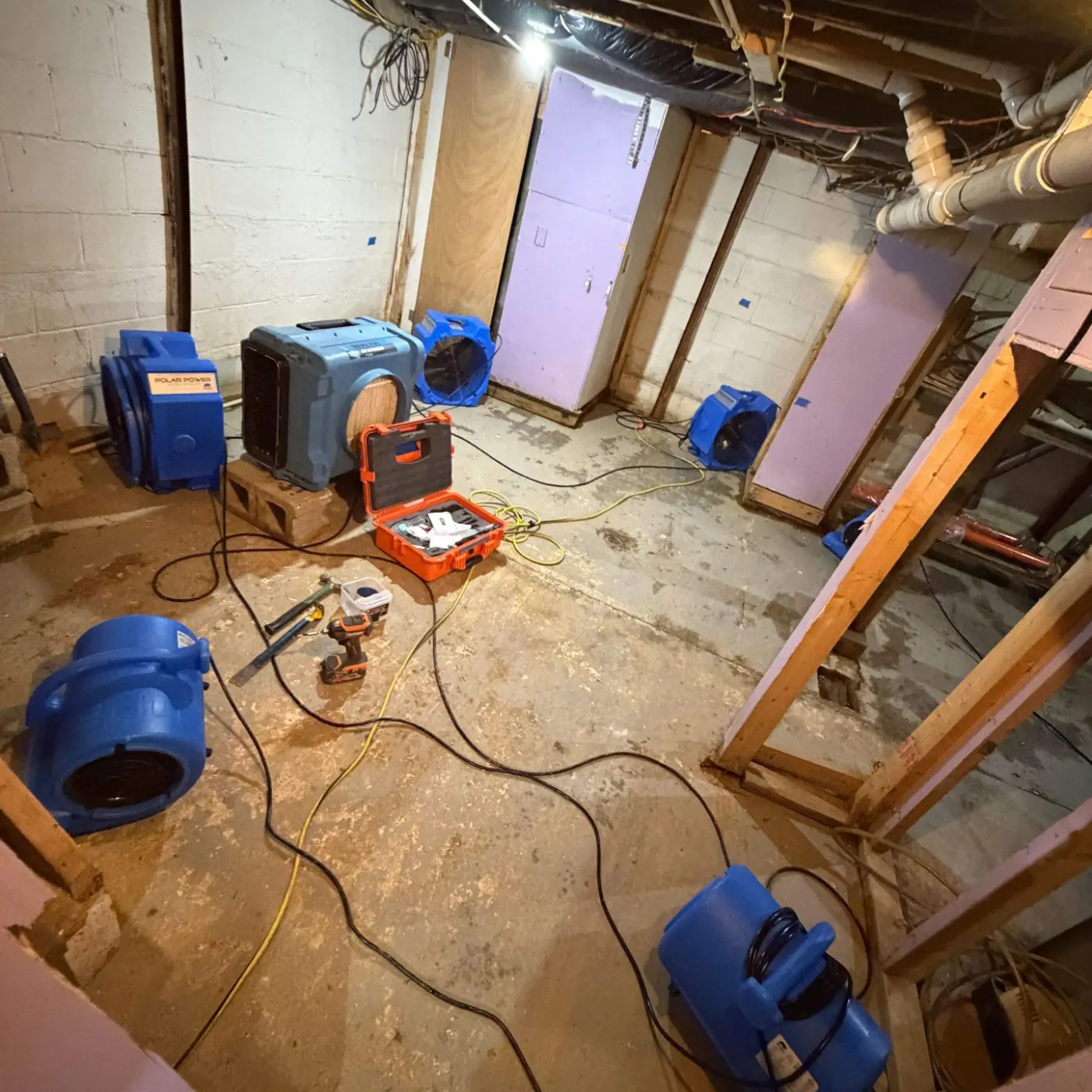 Storm-driven water mitigation in Brookstone