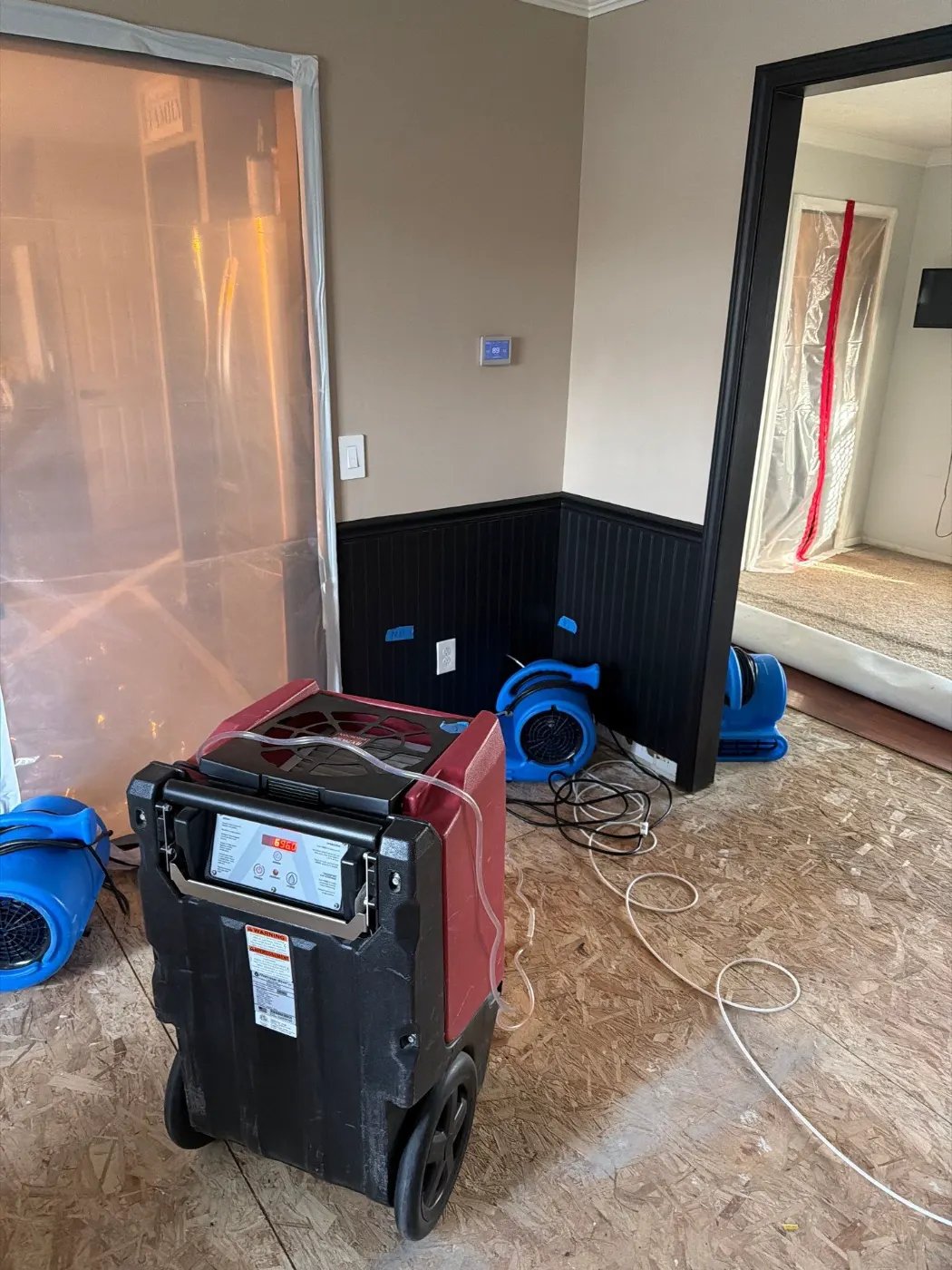 IICRC-certified water restoration crew on-site in Brookstone, IN